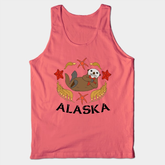 Sea Otter Alaska Tank Top by HonuHoney